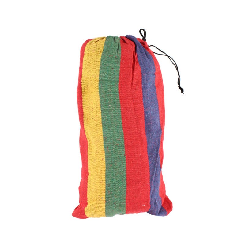 hamaca colgante para jardin y camping, 180 x 150 cms, 2 asientos, 100% algodon, portatil. red — vista 5