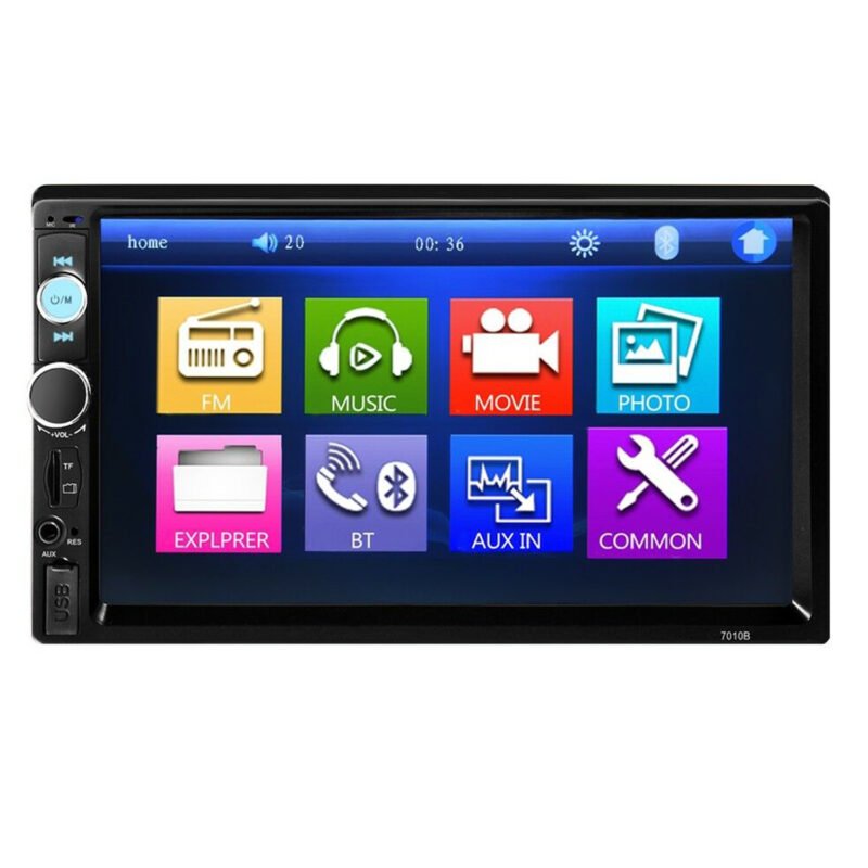 radio para automovil con pantalla tactil con bluetooth mp3/usb/sd/aux.
