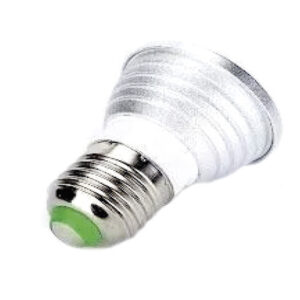ampolleta led rgb 3w spot base e 27