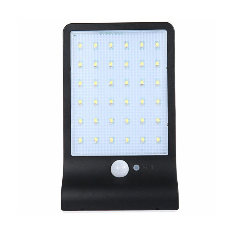 foco solar exterior led con sensor de movimiento. black. — vista 2