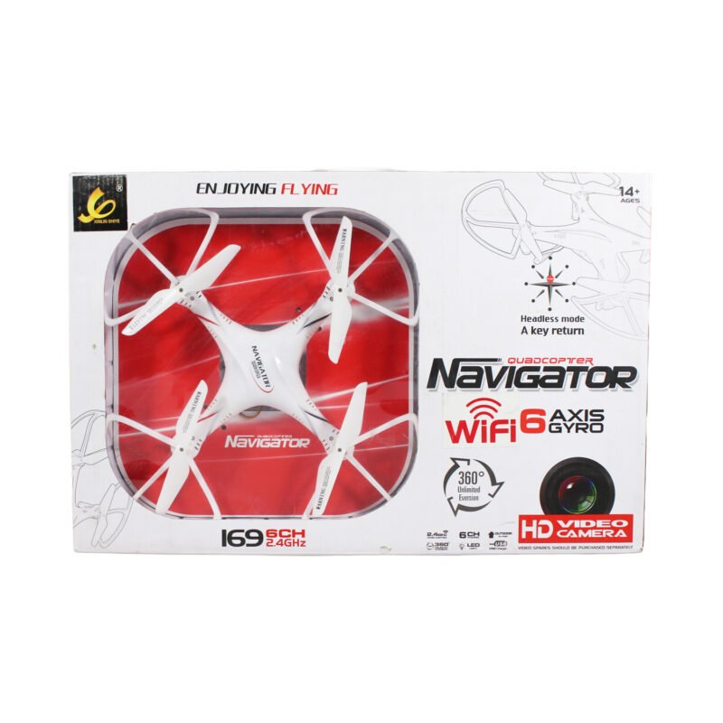dron camara 2mp/wifi monitoreo.white