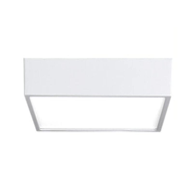 foco led panel cuadrado sobrepuesto, 15w, luz calida, ahorro 80%, ideal para oficinas y hoteles.