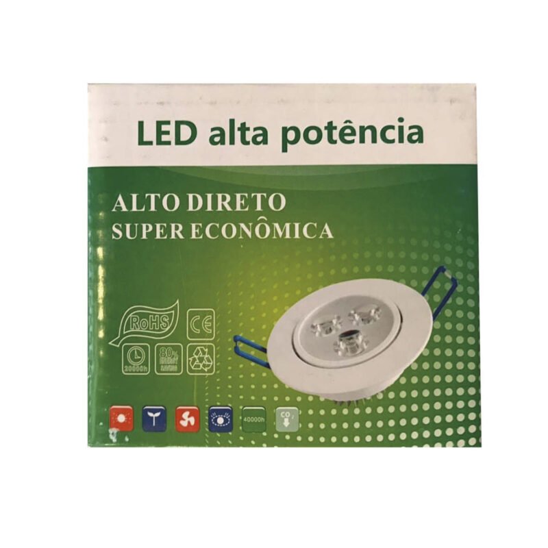 foco led embutido 5w(luz blanca)
