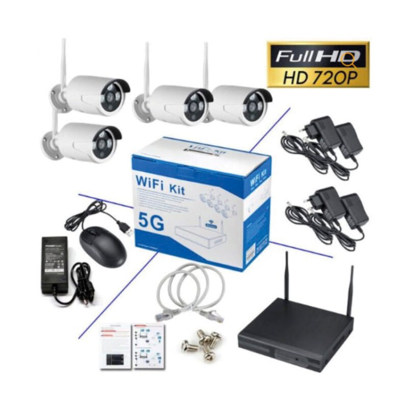 sistema inalambrico de camara de seguridad wifi kit, 5g — vista 4