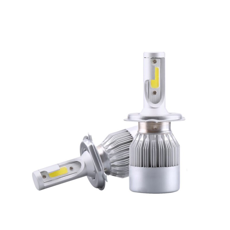 lampara led cob h4 6000k de 36ws para automovil o motocicleta.