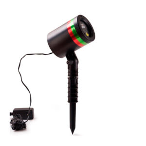 luz laser decorativa de exterior multipunto y verde red