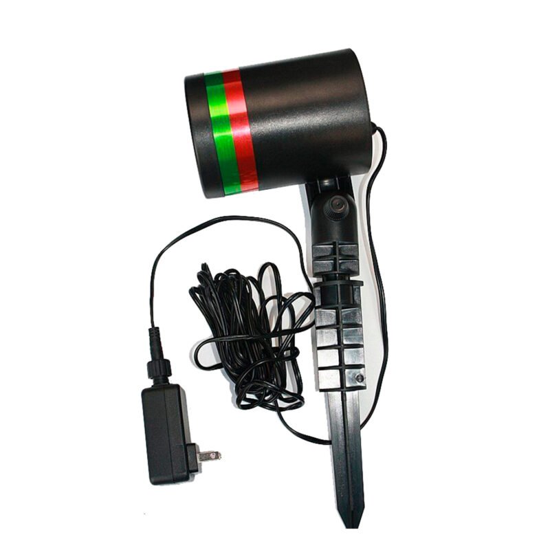 luz laser decorativa de exterior multipunto y verde red — vista 3