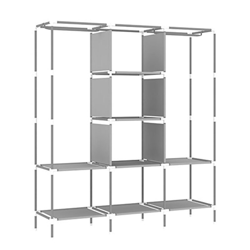 closet espacioso y practico, 2 colgantes, 8 espacios, cubierta antipolvo, 105x45x175cm. — vista 4