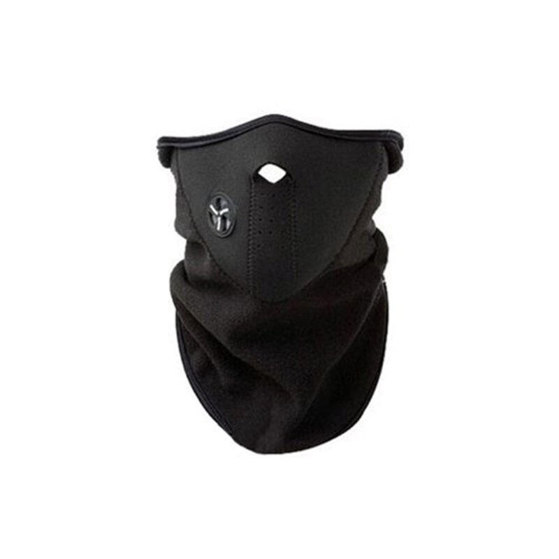 mascara facial neopreno termico con cuello polar color black