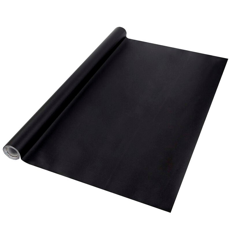 lamina adhesiva negra 200x60 cm, para pizarra de tiza, incluye tizas, ideal para decorar y aprender. — vista 4