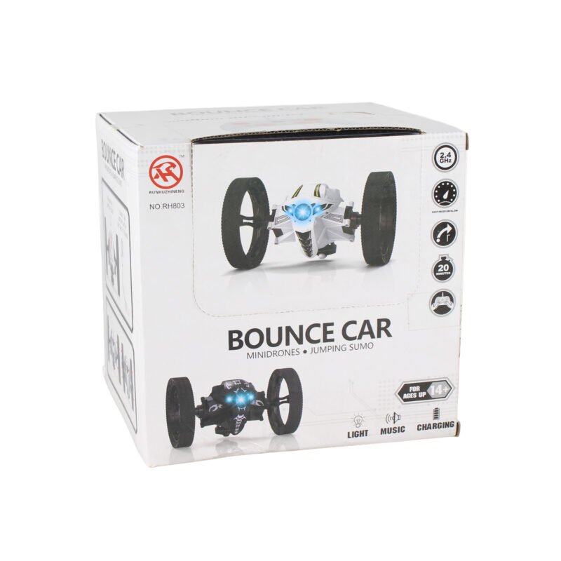 vehiculo a control remoto auto jumping car. black