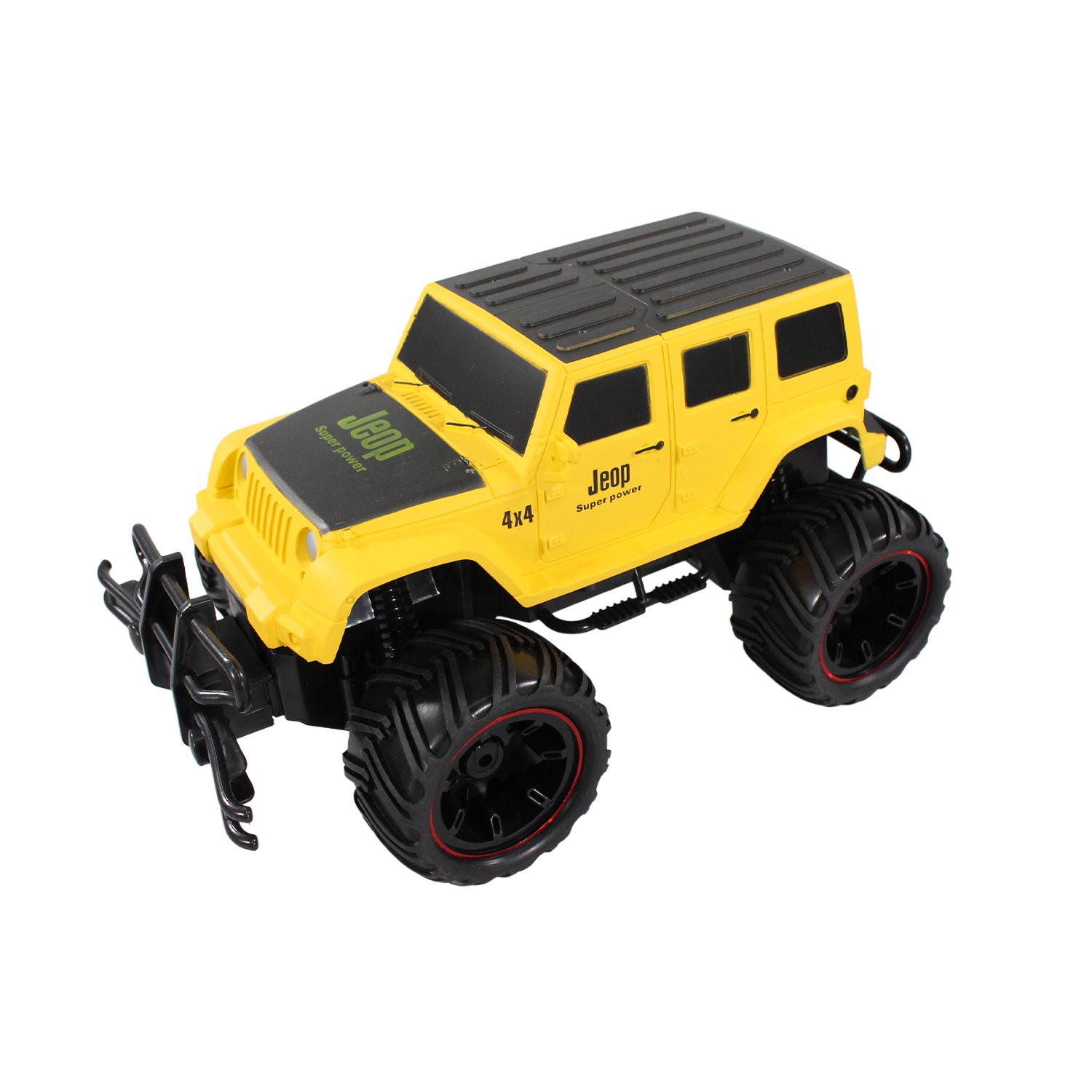 vehiculo a control remoto jeep. yellow vehiculo a control remoto jeep. yellow