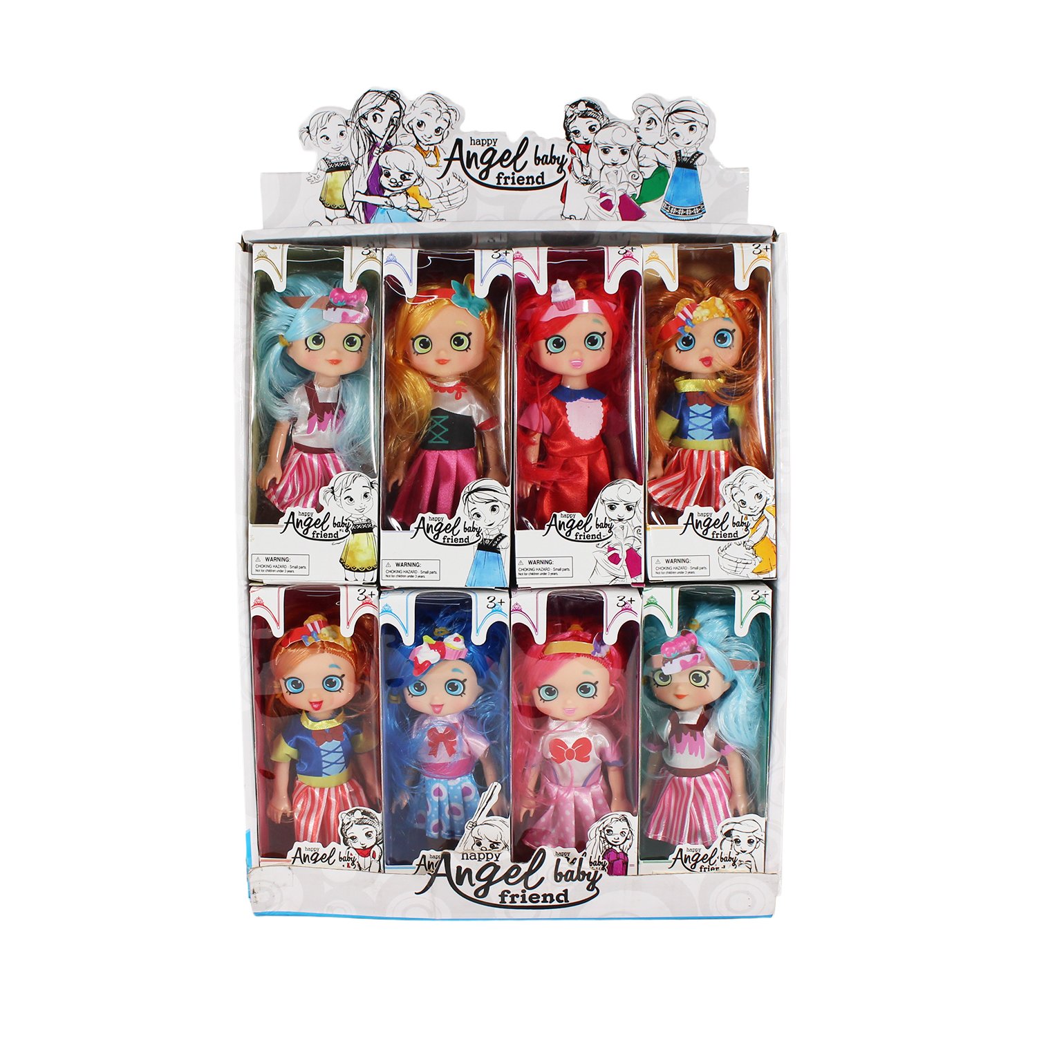 set de 16 muÑeca happy angel baby para niÑas. set de 16 muÑeca happy angel baby para niÑas.