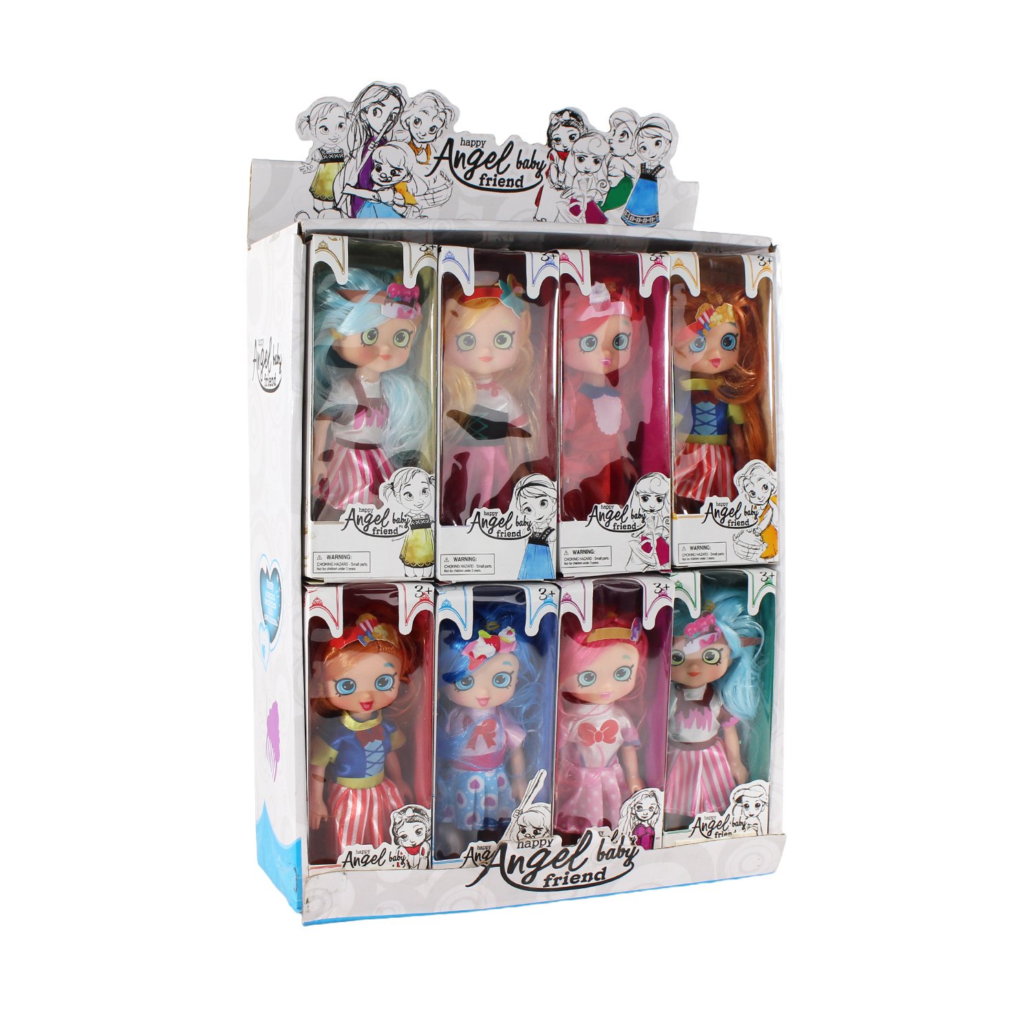 set de 16 muÑeca happy angel baby para niÑas. set de 16 muÑeca happy angel baby para niÑas.