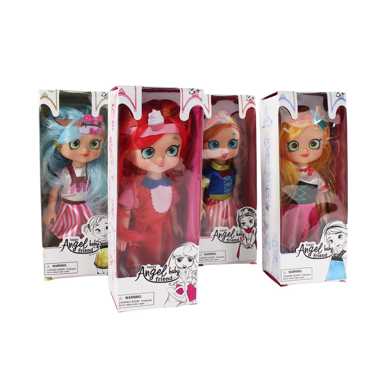 set de 16 muÑeca happy angel baby para niÑas. set de 16 muÑeca happy angel baby para niÑas.