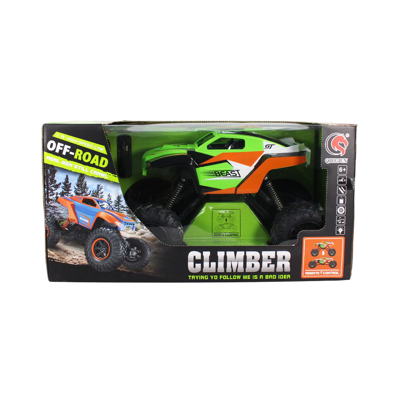 vehiculo a control remoto jeep. todo terreno 4 ruedas green vehiculo a control remoto jeep. todo terreno 4 ruedas green