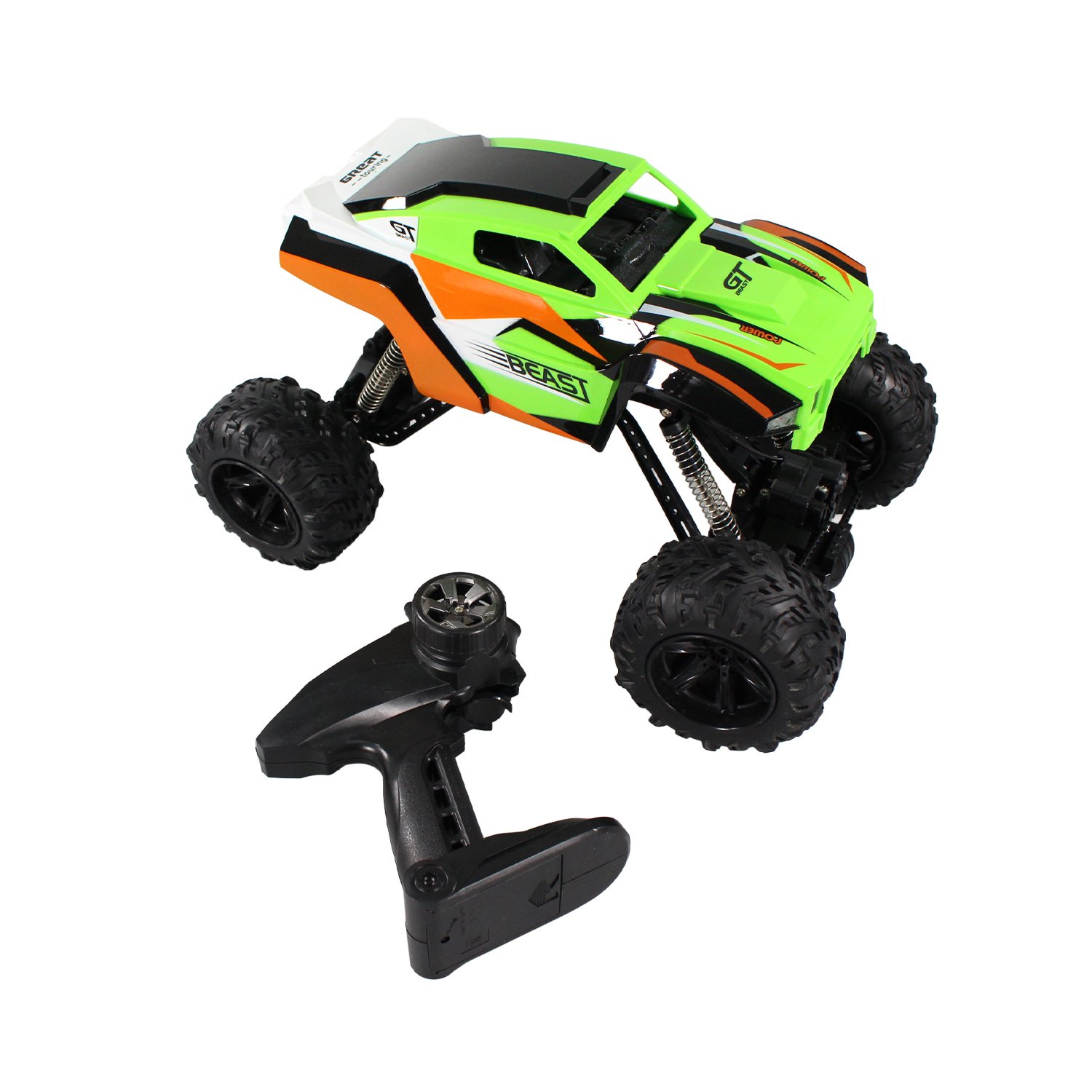 vehiculo a control remoto jeep. todo terreno 4 ruedas green vehiculo a control remoto jeep. todo terreno 4 ruedas green