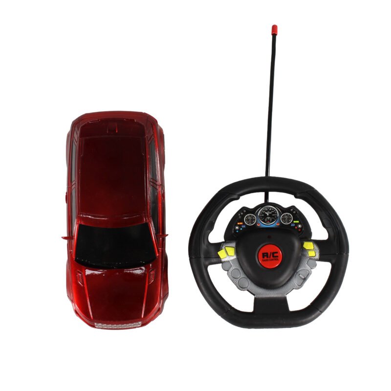 vehiculo a control remoto auto con volante. red — vista 3