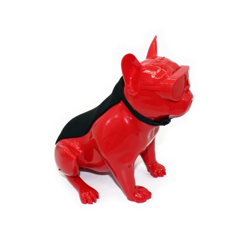 parlante bt bulldog frances. 33cm red — vista 2