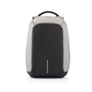 mochila antirrobo, carga usb, repelente al agua, compartimiento para laptop.