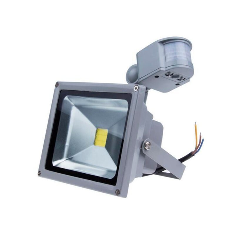 reflector led con sensor de movimiento de 30ws