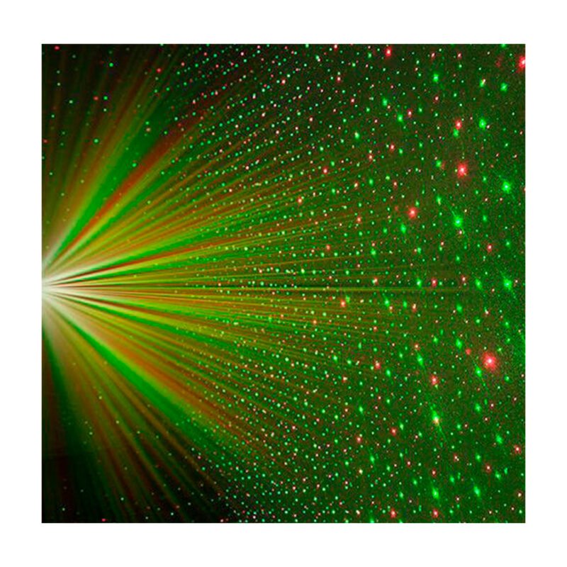 luz laser decorativa de exterior multipunto y verde red — vista 5