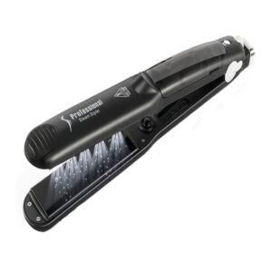 alisadora plancha profesional para cabello steam salon, infusion de humedad, evita daÑo por calor.