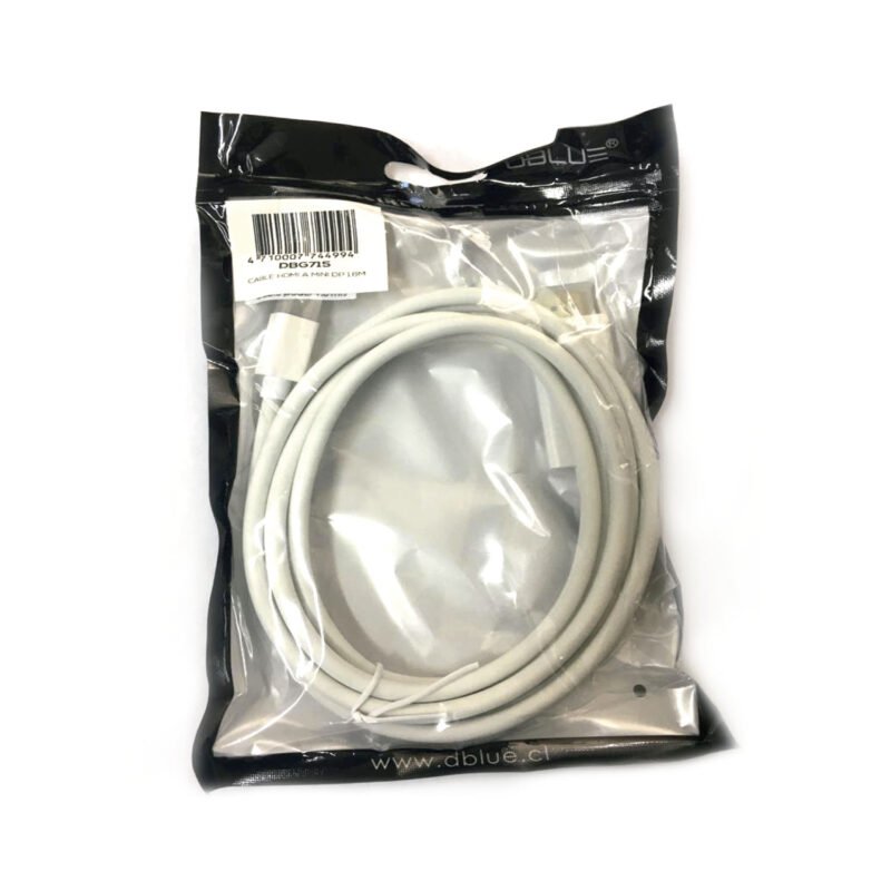 cable mini dp a hdmi para macbook. 1.8 mts.