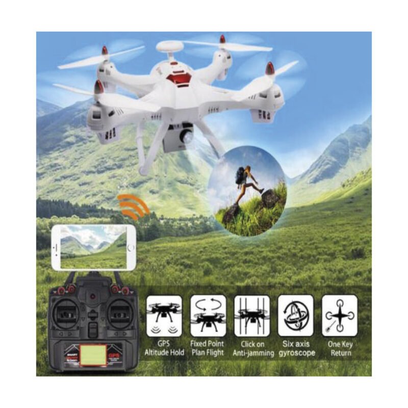 dron camara/wifi 1080p bateria 1600 mah — vista 5