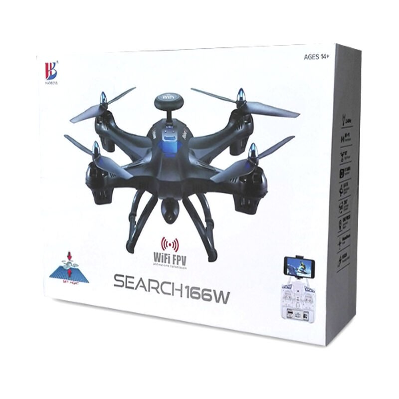 dron camara/wifi 1080p bateria 1600 mah — vista 6
