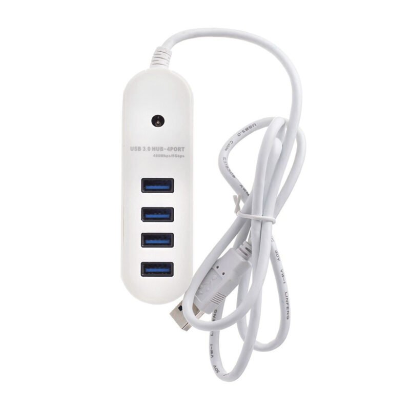 hub mini usb 3.0/ 4 puertos. transferencia 5gbps.