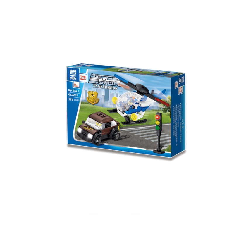 set de bloques armable police. 175 piezas