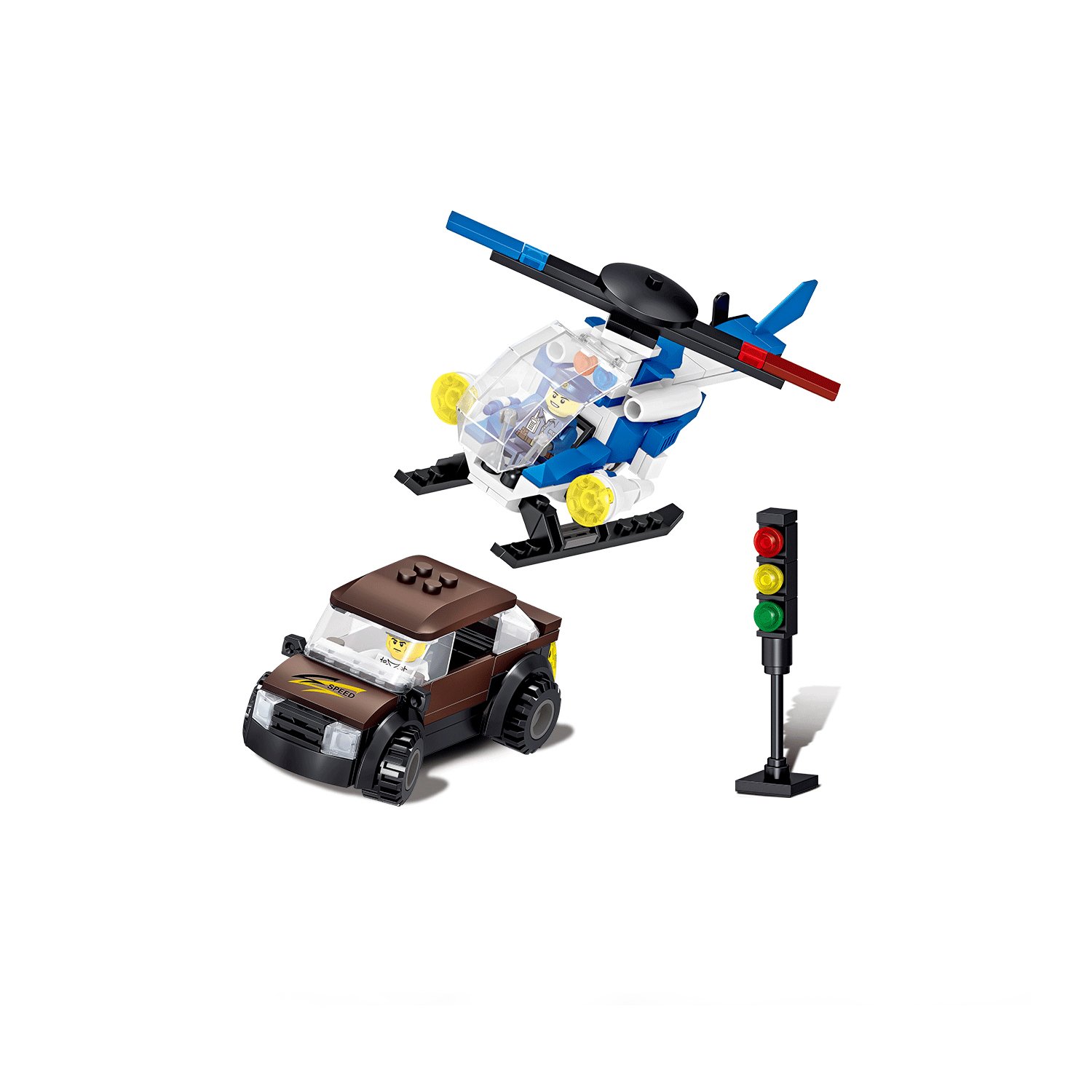 set de bloques armable police. 175 piezas set de bloques armable police. 175 piezas