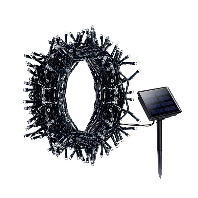 guirnalda 200 led con carga solar.