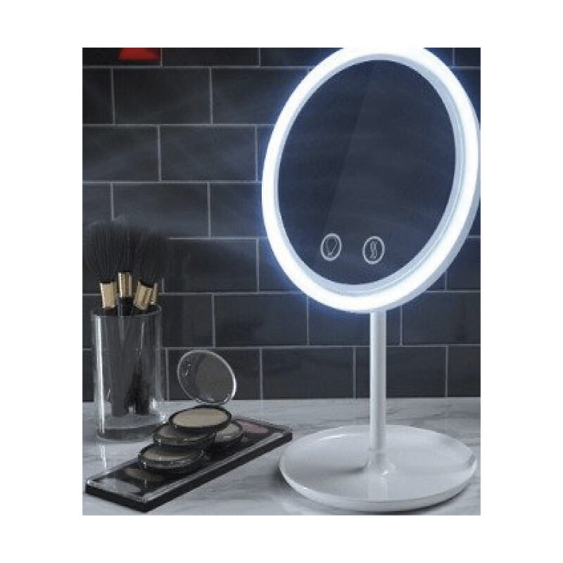 espejo para maquillaje con luz led y ventilador — vista 4