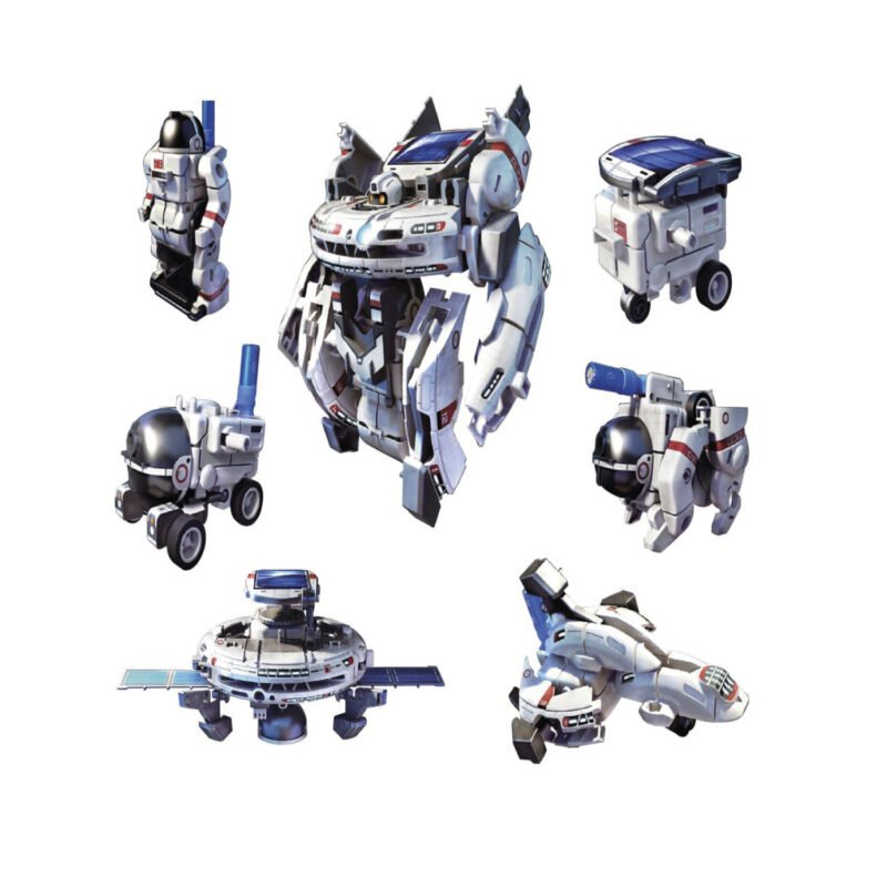 juguete robot solar armable 7 en 1