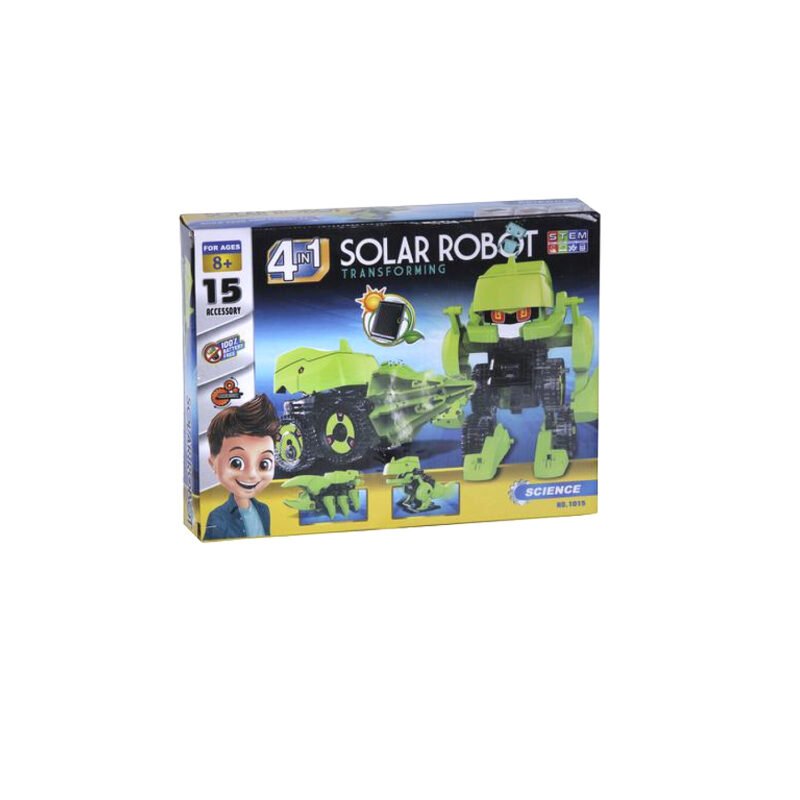 juguete robot solar armable 4 en 1 — vista 3