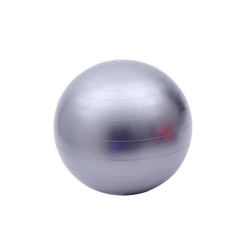 pelota balon 75 cm pilates yoga + inflador pelotas silver — vista 3
