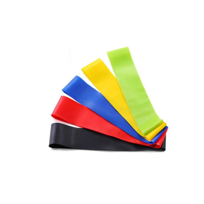 set 5 bandas elasticas loop circulares pilates aerobico — vista 6