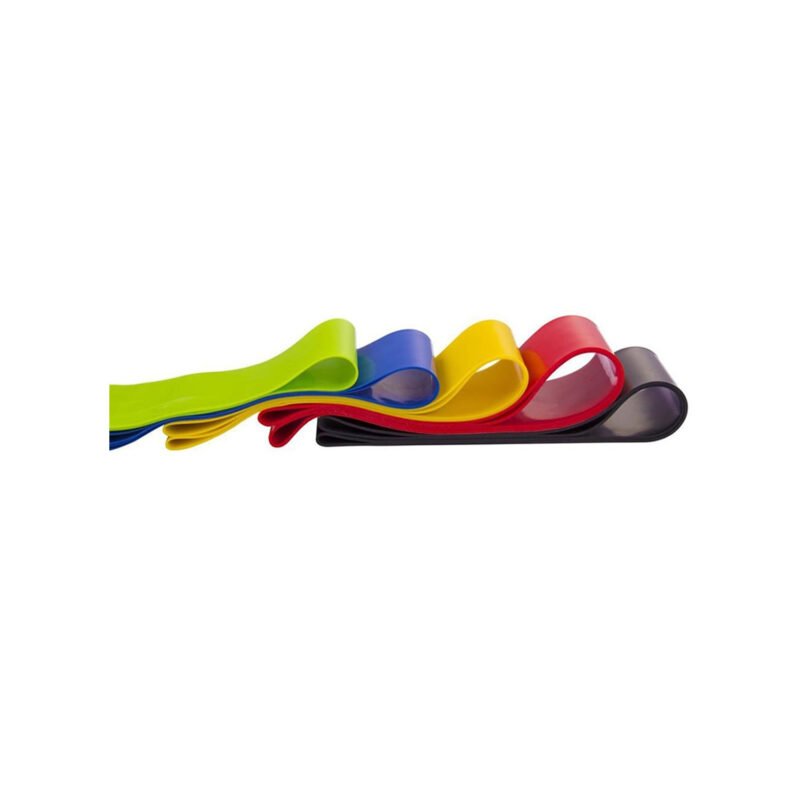 set 5 bandas elasticas loop circulares pilates aerobico — vista 2