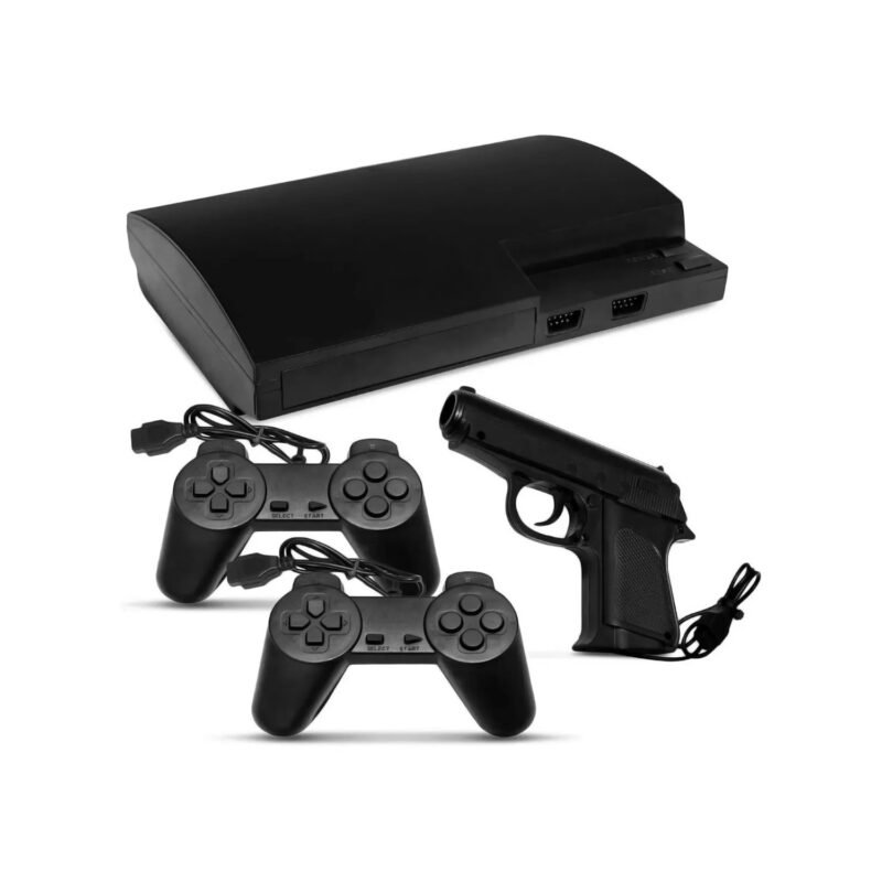 consola de juegos retro. 2 mandos + 1 pistola