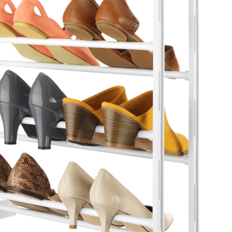 organizador de zapatos, hierro y pvc, 36 pares, ahorra espacio, facil montaje, 180x51x18cm. — vista 4