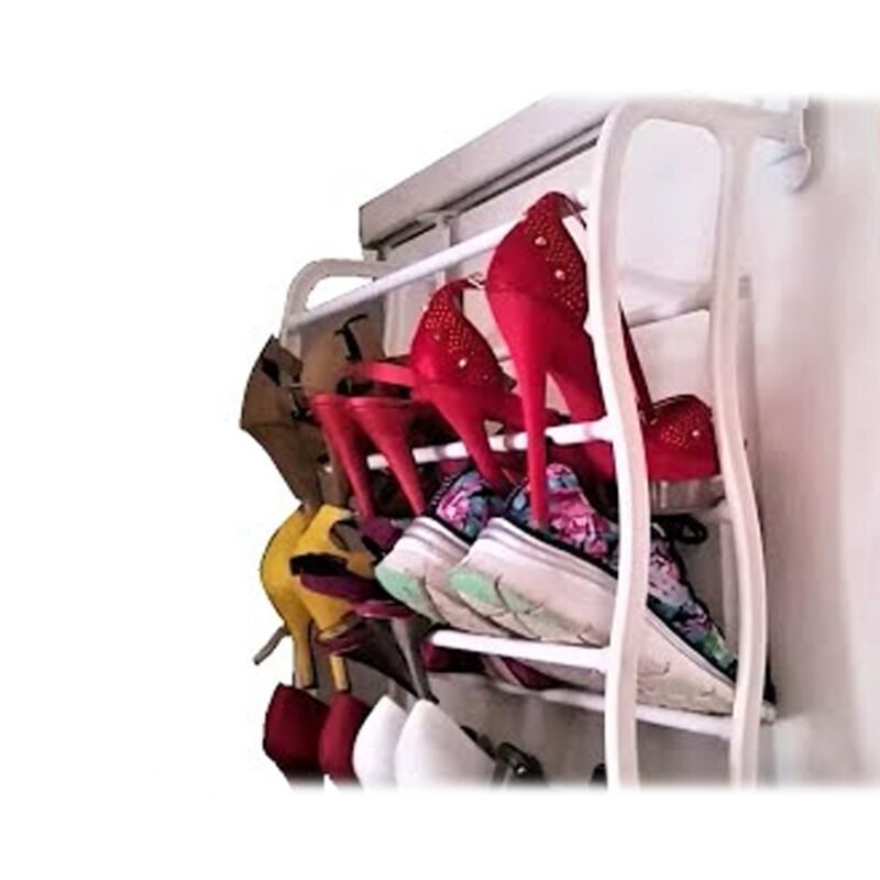 organizador de zapatos, hierro y pvc, 36 pares, ahorra espacio, facil montaje, 180x51x18cm. — vista 7