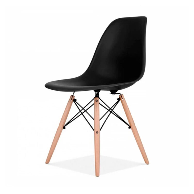 silla estilo eames black