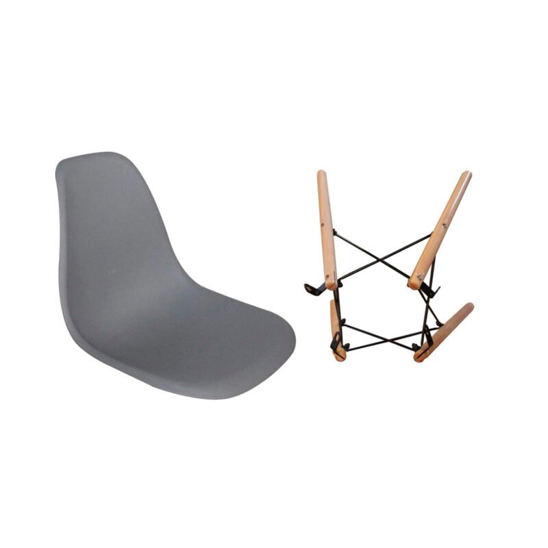 silla estilo eames silver — vista 5