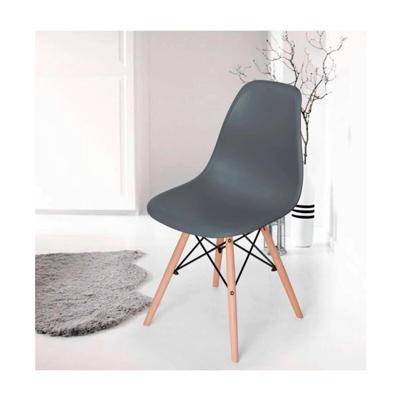 silla estilo eames silver — vista 6