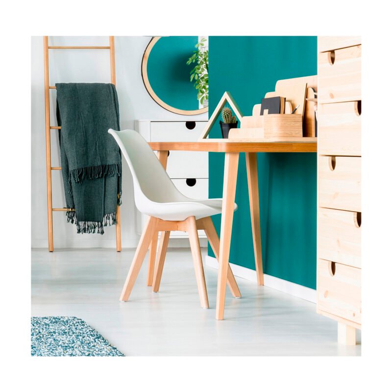 silla estilo eames acolchadawhite — vista 6