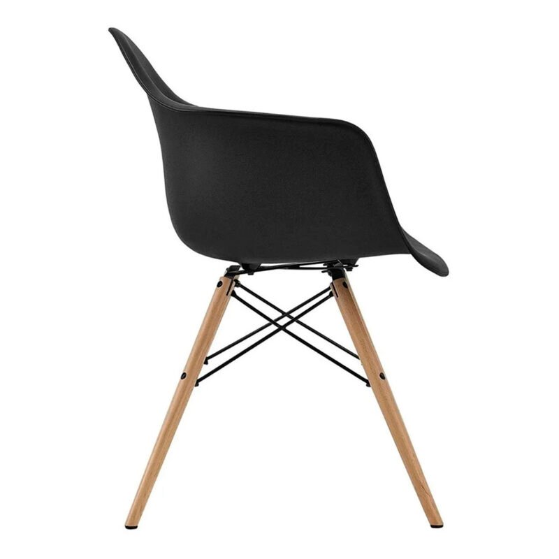 silla butaca estilo eames black — vista 4