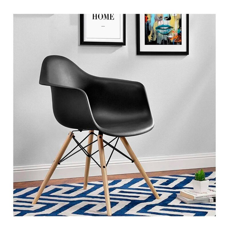 silla butaca estilo eames black — vista 5