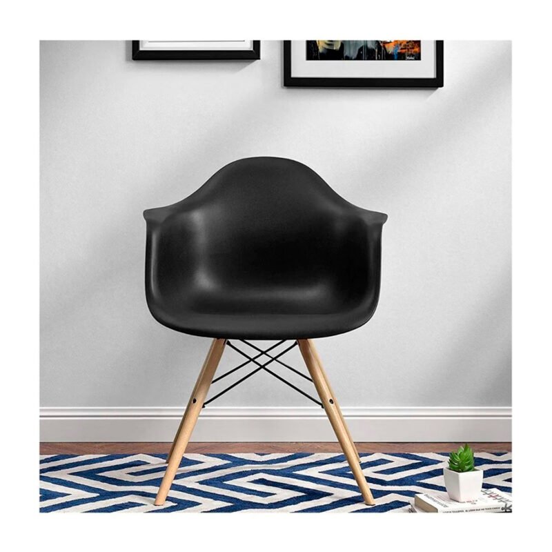silla butaca estilo eames black — vista 6